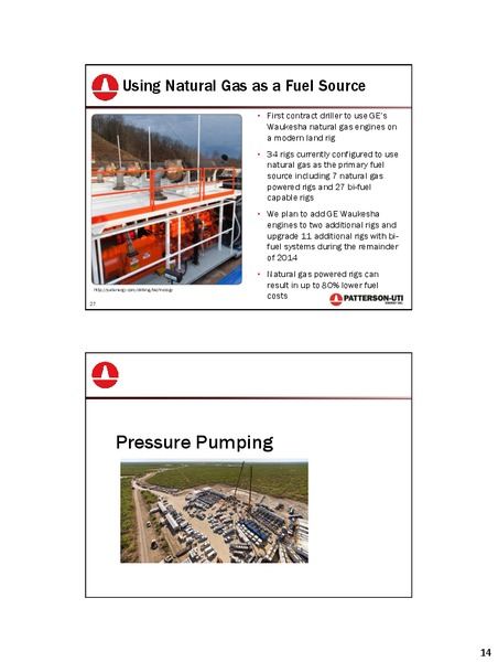 UBS Global Oil and Gas Conference – Patterson-Uti Energy Inc. – slide 13