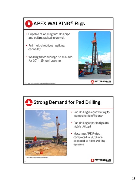 Cowen and Company 4th Annual Ultimate Energy Conference – Patterson-Uti Energy Inc. – slide 10