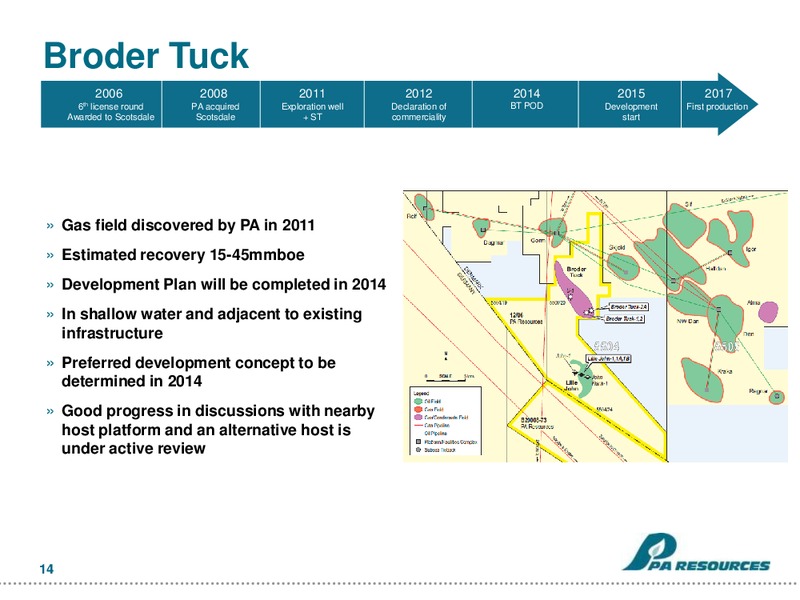 PARETO BOND CONFERENCE – Pa Resources – slide 14