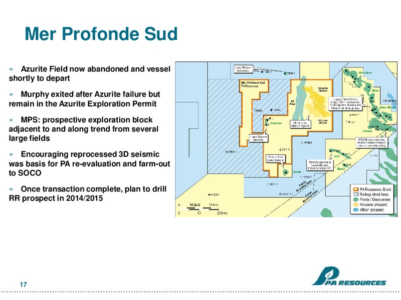 PARETO BOND CONFERENCE – Pa Resources – slide 16