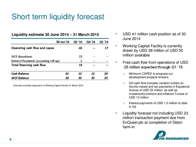 Bondholder Presentation – Pa Resources – slide 7
