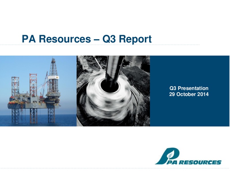 Q3 PRESENTATION – Pa Resources – slide 1
