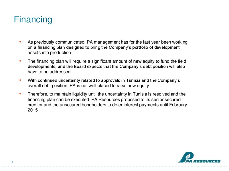 Q3 PRESENTATION – Pa Resources – slide 7