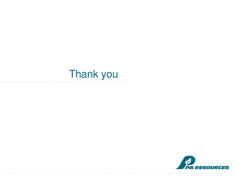 Q3 PRESENTATION – Pa Resources – slide 17