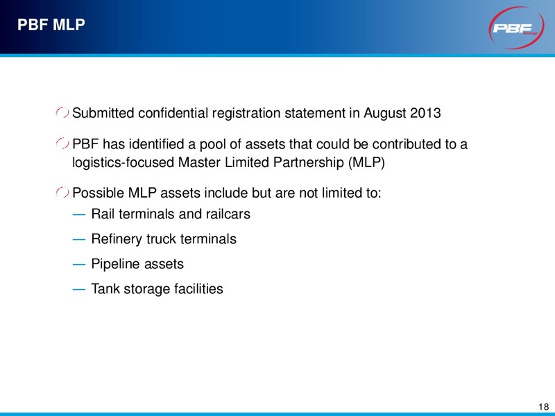 INVESTOR PRESENTATION – Pbf Energy Inc. – slide 17