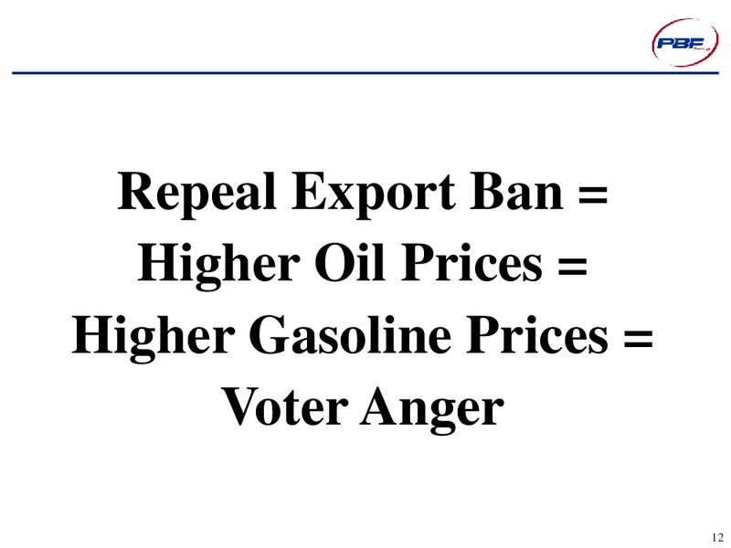 2014 Deloitte Oil & Gas Conference – Pbf Energy Inc. – slide 12
