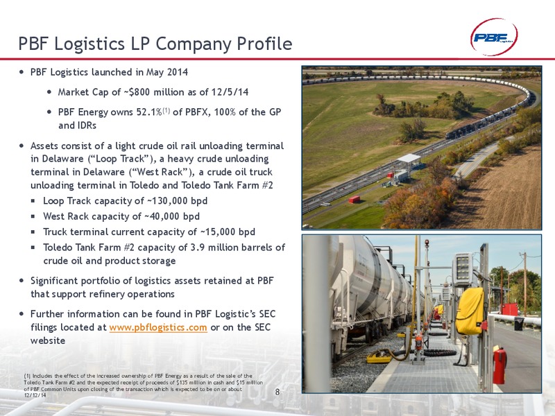 Wells Fargo Energy Symposium – Pbf Energy Inc. – slide 7