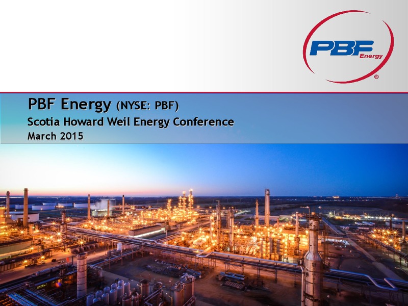 Scotia Howard Weil Energy Conference – PBF Logistics Lp – slide 1