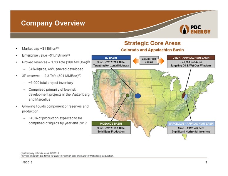 BMO: 10TH ANNUAL ENERGY CONFERENCE – PDC Energy, Inc. – slide 2
