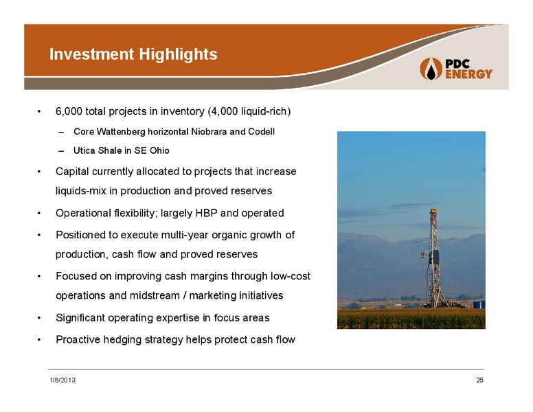 BMO: 10TH ANNUAL ENERGY CONFERENCE – PDC Energy, Inc. – slide 24