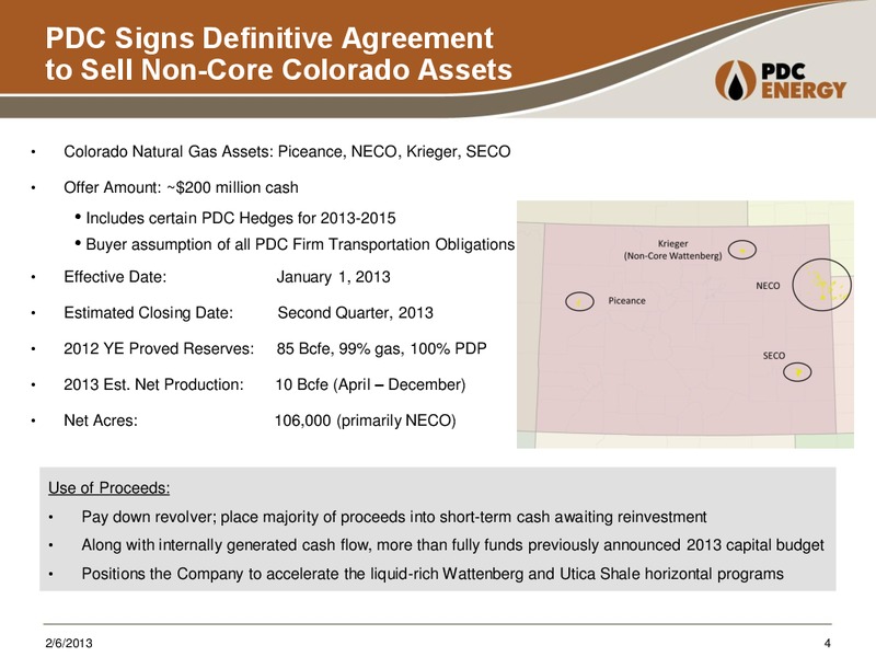 Credit Suisse Energy Summit – PDC Energy, Inc. – slide 3