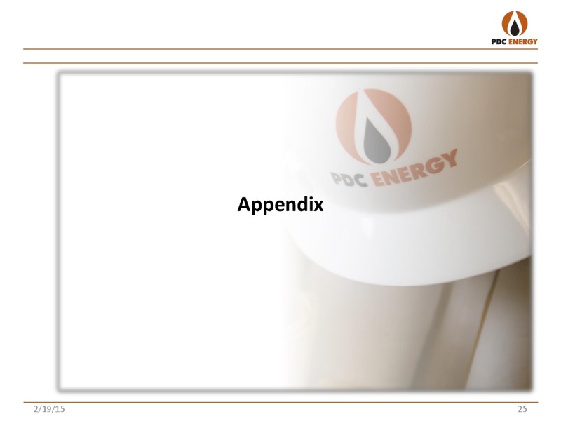 2014 FOURTH QUARTER AND YEAR END REPORT – PDC Energy, Inc. – slide 24