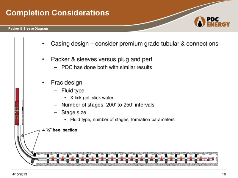 Horizontal Development in the Wattenberg from a Small Operators Perspective – PDC Energy, Inc. – slide 9