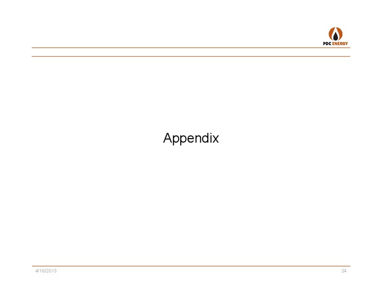 IPAA   OGIS: NEW YORK – PDC Energy, Inc. – slide 23
