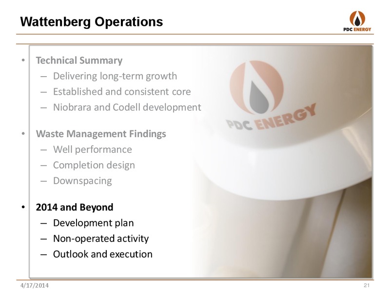 Analyst Day: New York – PDC Energy, Inc. – slide 20