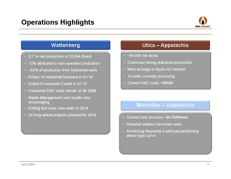 2014 FIRST QUARTER REPORT – PDC Energy, Inc. – slide 17