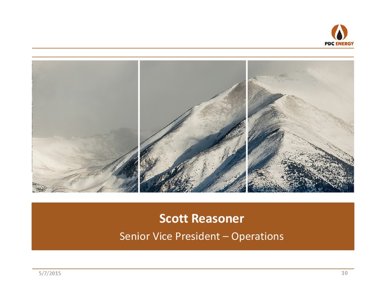 FIRST QUARTER 2015 RESULTS – PDC Energy, Inc. – slide 9