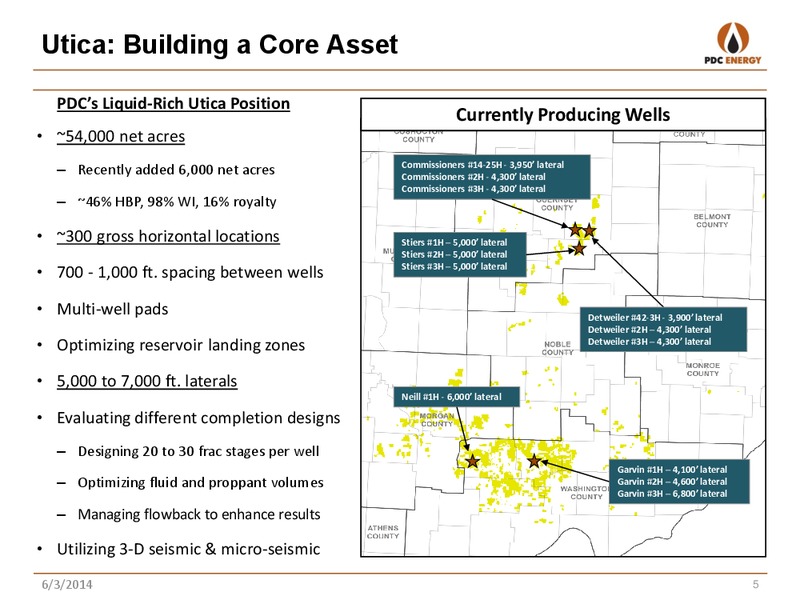 RBC GLOBAL ENERGY CONFERENCE – PDC Energy, Inc. – slide 4