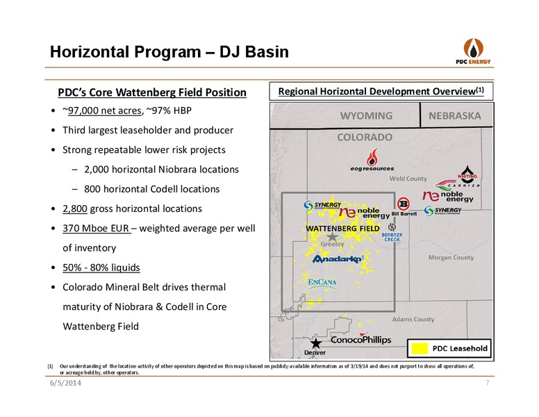 IPAA OGIS TORONTO – PDC Energy, Inc. – slide 6
