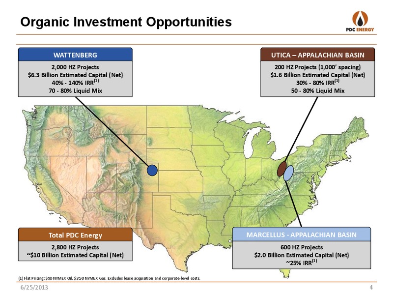 GHS 100 ENERGY CONFERENCE – PDC Energy, Inc. – slide 3