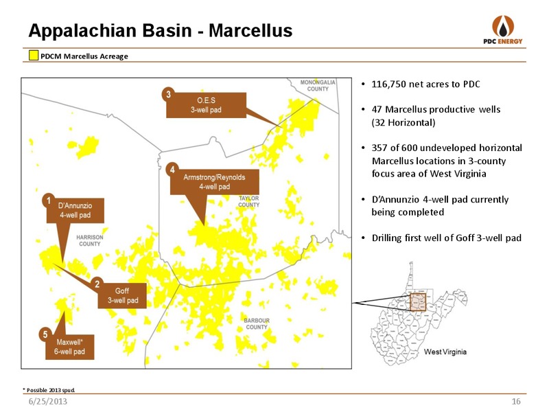 GHS 100 ENERGY CONFERENCE – PDC Energy, Inc. – slide 15