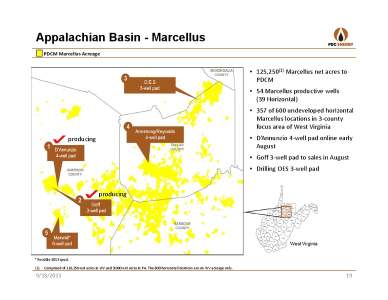 CREDIT SUISSE SMALL & MID CAP CONFERENCE – PDC Energy, Inc. – slide 18