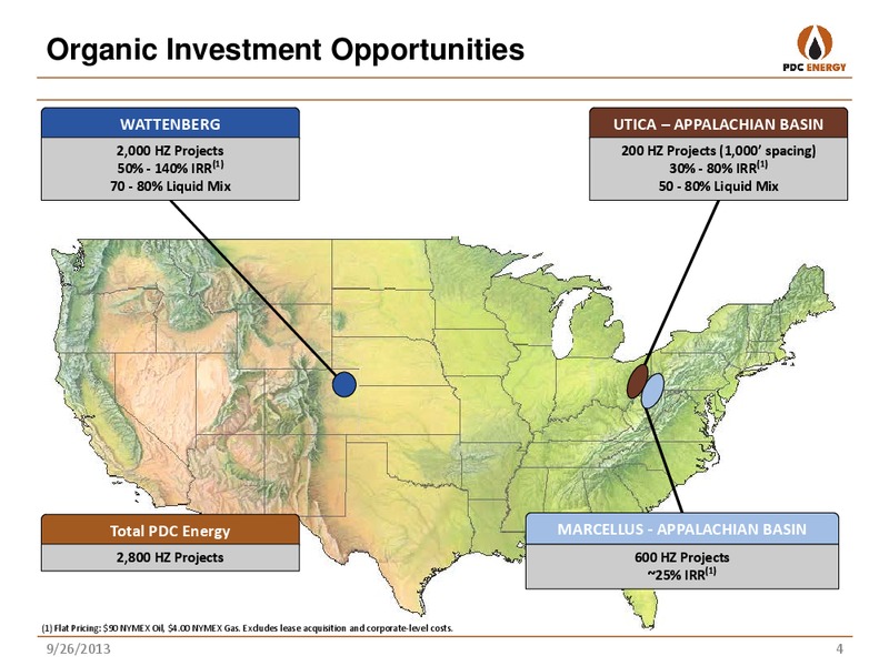WELLS FARGO – PDC Energy, Inc. – slide 3