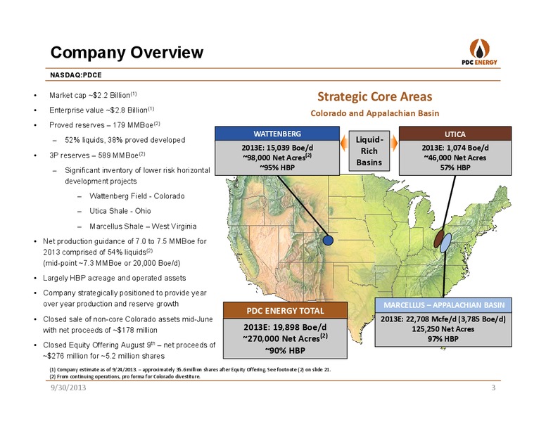 IPAA OGIS: SAN FRANCISCO – PDC Energy, Inc. – slide 2