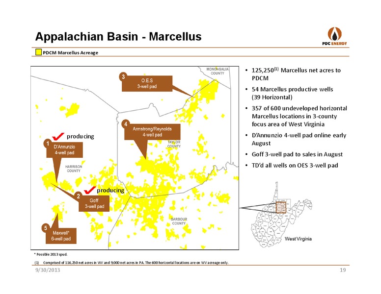 IPAA OGIS: SAN FRANCISCO – PDC Energy, Inc. – slide 18