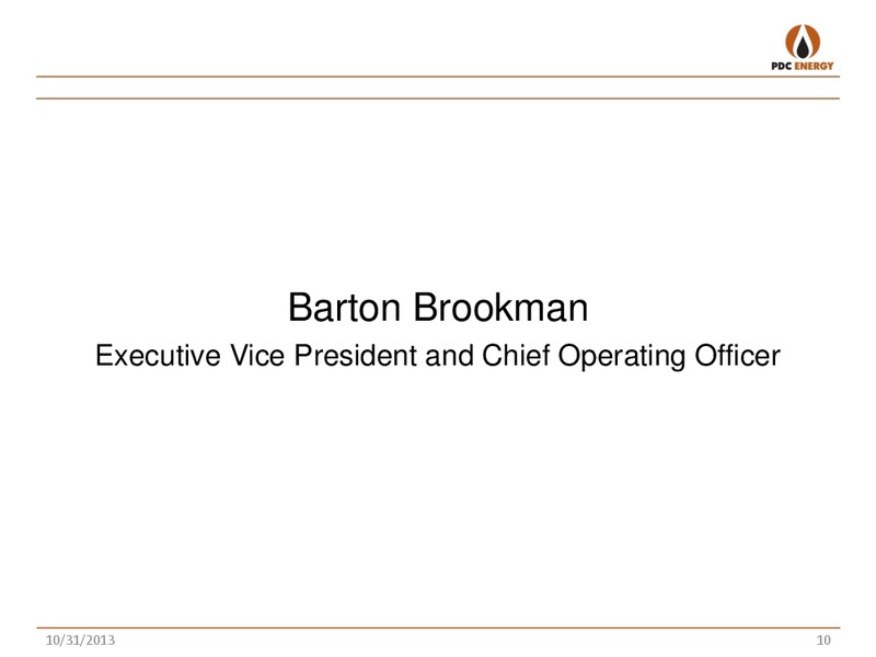 THIRD QUARTER 2013 – PDC Energy, Inc. – slide 9
