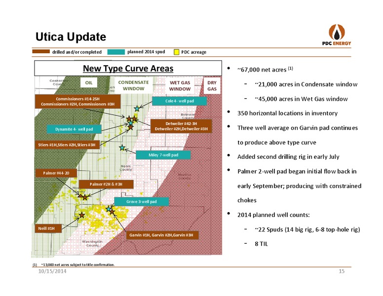 CANACCORD 2014 GLOBAL RESOURCES – PDC Energy, Inc. – slide 14
