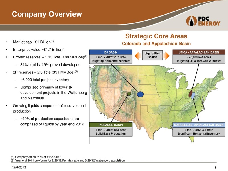 Capital One Southcoast 2012 Energy Conference – PDC Energy, Inc. – slide 2