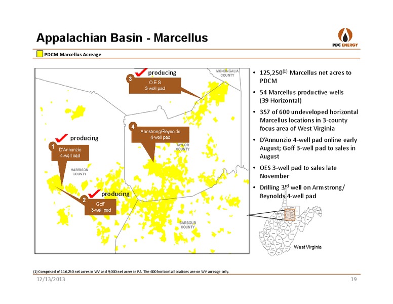 CAPITAL ONE SOUTHCOAST: 2013 ENERGY CONFERENCE – PDC Energy, Inc. – slide 18