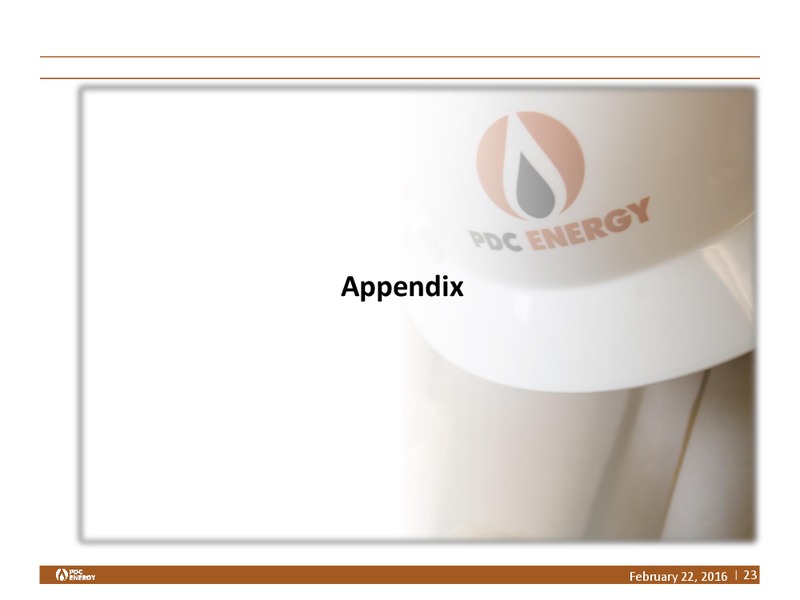 Q4 2015 and YE Results – PDC Energy, Inc. – slide 22