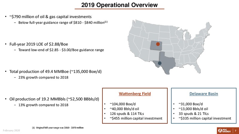 Q4 2019 and Full Year Earnings – PDC Energy, Inc. – slide 6