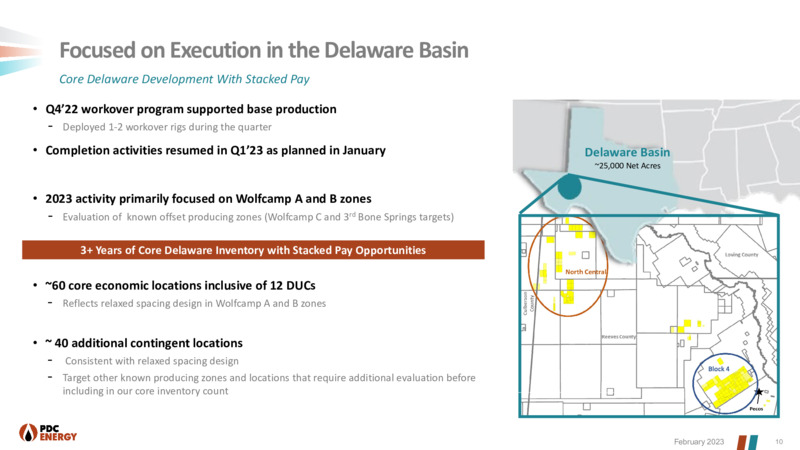 February 2023 Company Presentation – PDC Energy, Inc. – slide 9