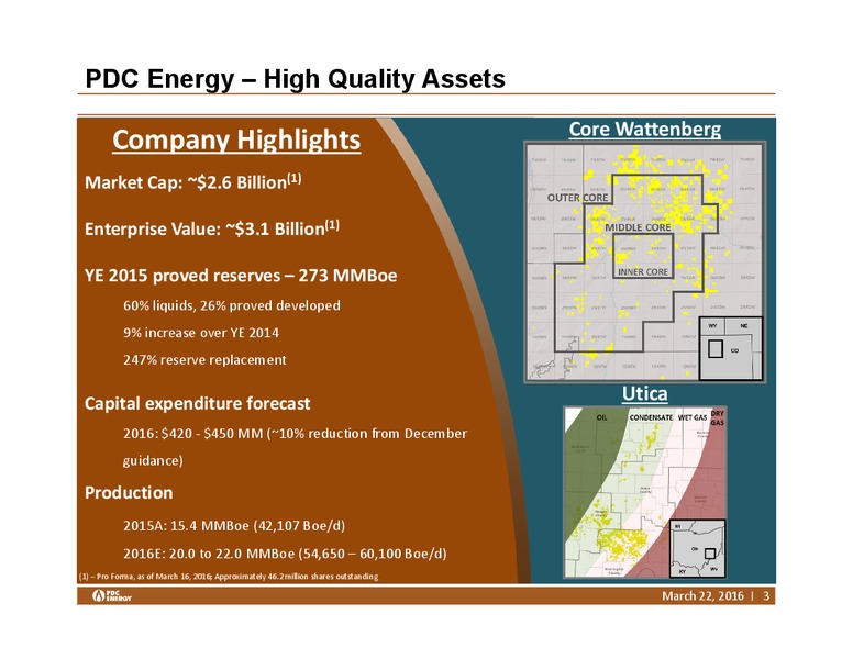 Scotia Howard Weil Energy Conference – PDC Energy, Inc. – slide 2