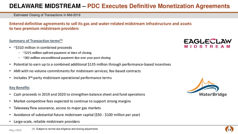 1Q 2019 Earnings Presentation – PDC Energy, Inc. – slide 23