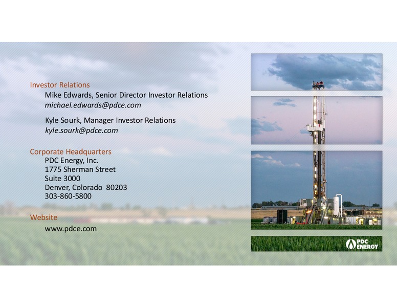 First Quarter 2017 Results – PDC Energy, Inc. – slide 22