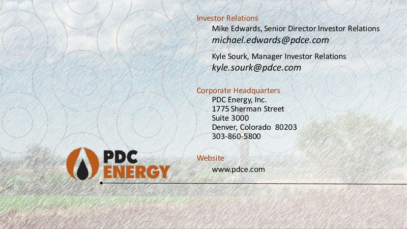 May 2018 Update – PDC Energy, Inc. – slide 21