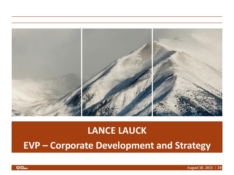 Q2 2015 Earnings Call – PDC Energy, Inc. – slide 27