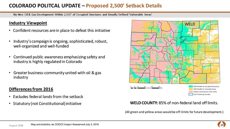 August 2018 Company Update – PDC Energy, Inc. – slide 24