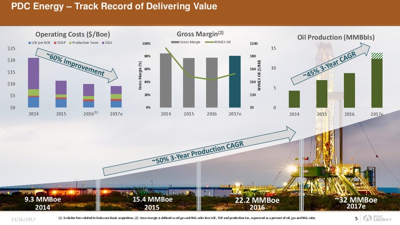 BAML 2017 Global Energy Conference – PDC Energy, Inc. – slide 4