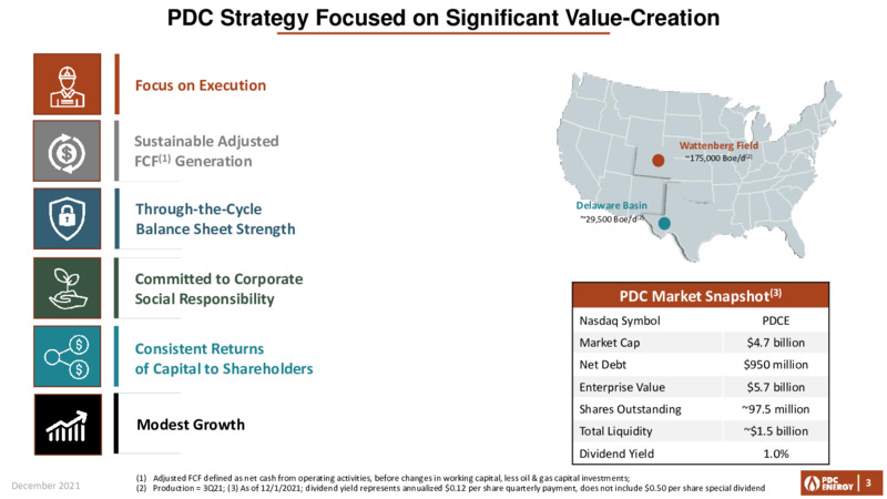 Capital One Energy Conference – PDC Energy, Inc. – slide 2