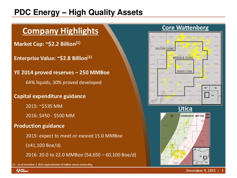 Capital One Securities Conference – PDC Energy, Inc. – slide 2