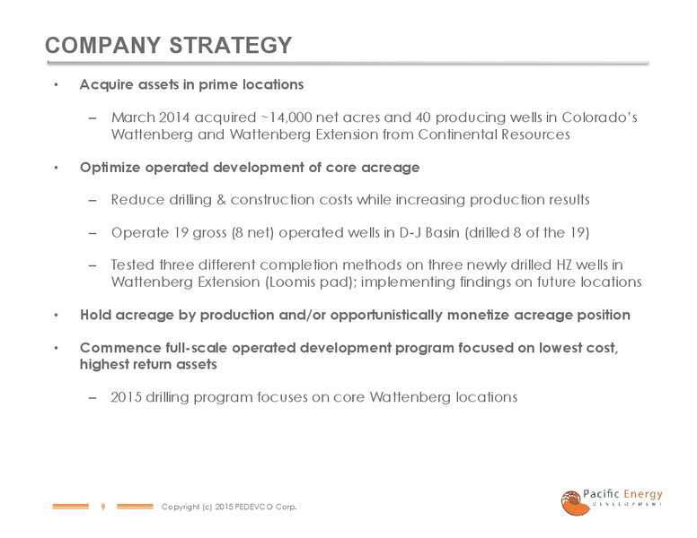 THE OIL AND SERVICES CONFERENCE – Pacific Energy Development – slide 6