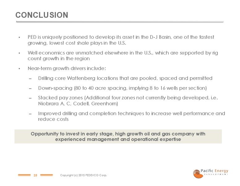 THE OIL AND SERVICES CONFERENCE – Pacific Energy Development – slide 22