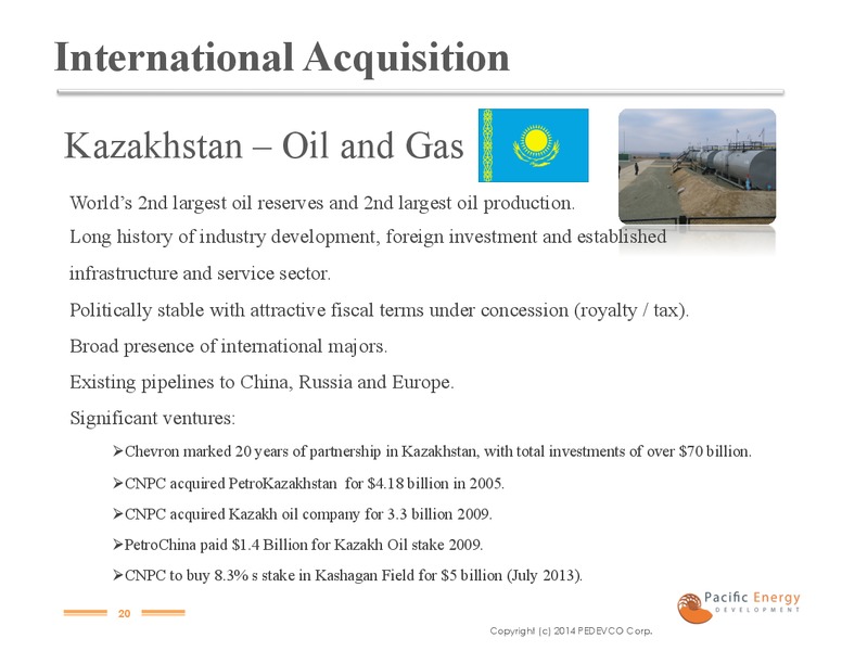 MARCH 2014 INVESTOR PRESENTATION – Pacific Energy Development – slide 18