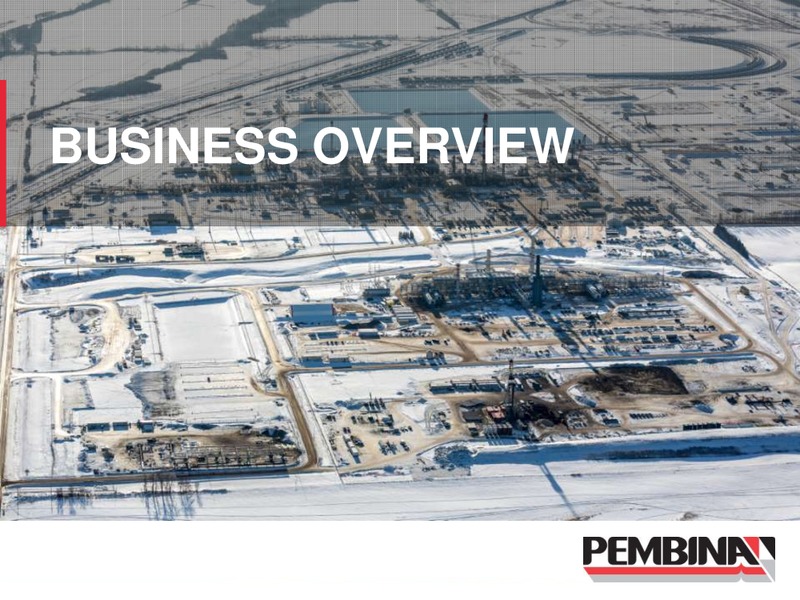 CORPORATE UPDATE – Pembina Pipeline Corp – slide 9