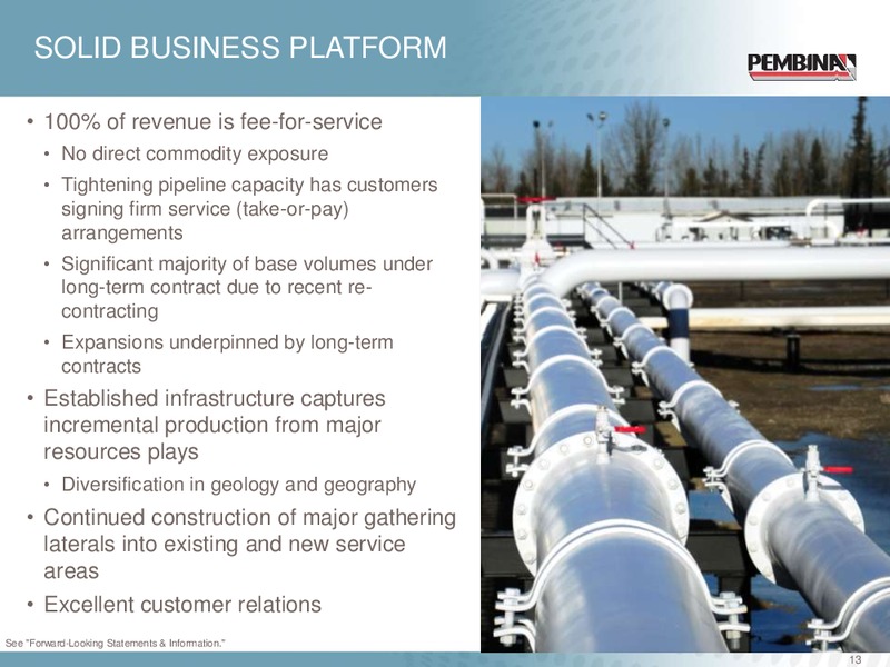 CORPORATE UPDATE – Pembina Pipeline Corp – slide 12
